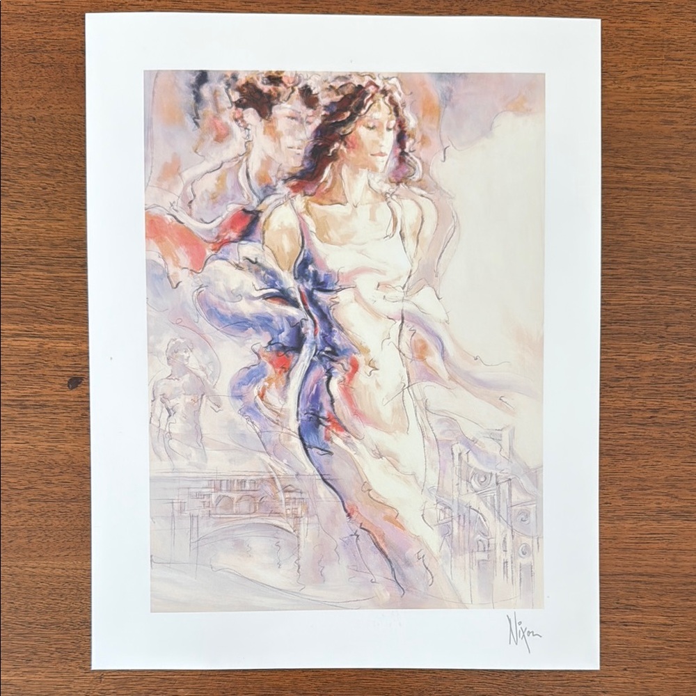 Peter Nixon Seriolithograph on archival paper, “Memories of Florence I”, 2009